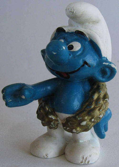 CONGRATULATIONS SMURF 1979 SMURFS -  Peyo Schleich vintage collectable toy FIGURE