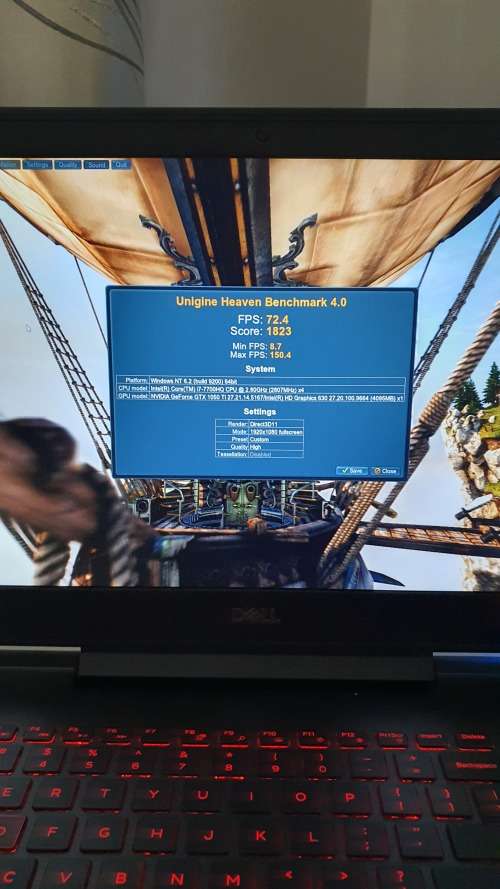 Dell Inspiron 15 7577 i7 7700HQ 15.6` GTX1050Ti Quad-Core 16GB DDR4 GAMING LAPTOP