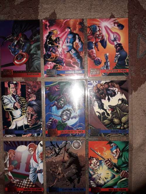 Dc vs Marvel Trading cards.