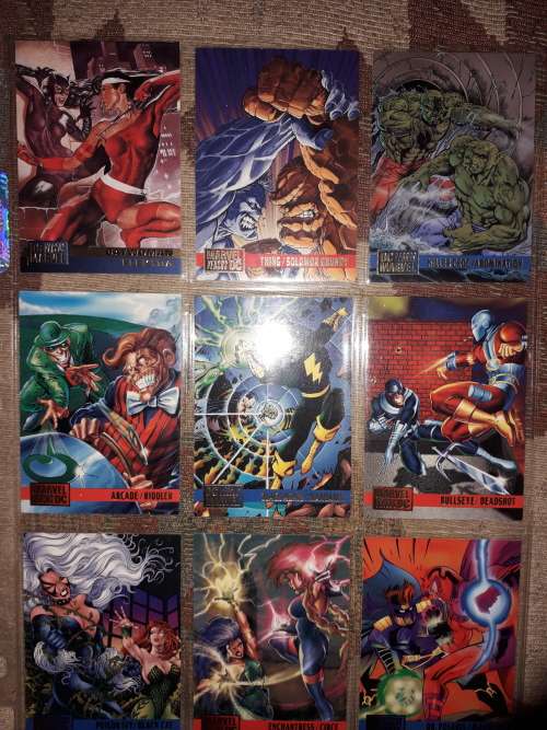 Dc vs Marvel Trading cards.