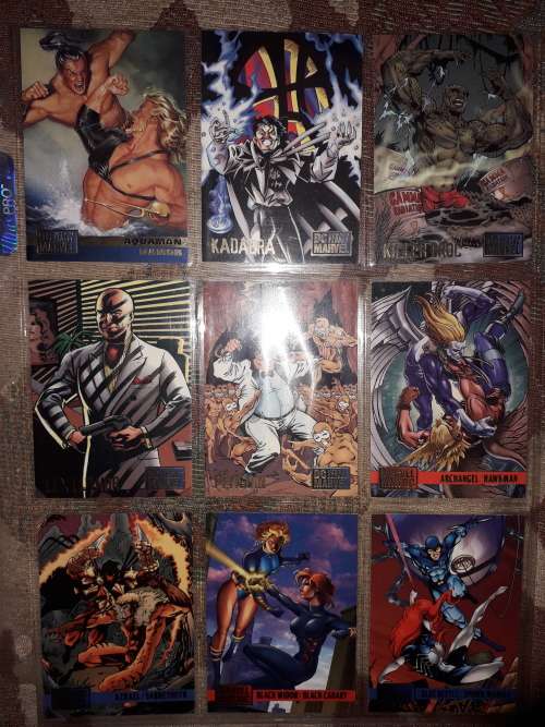 Dc vs Marvel Trading cards.