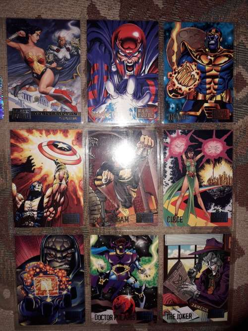Dc vs Marvel Trading cards.