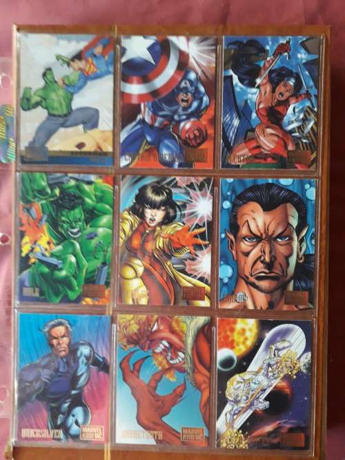 Dc vs Marvel Trading cards.