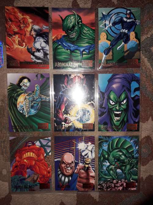 Dc vs Marvel Trading cards.