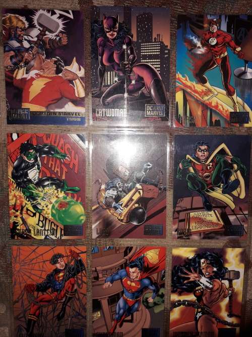 Dc vs Marvel Trading cards.
