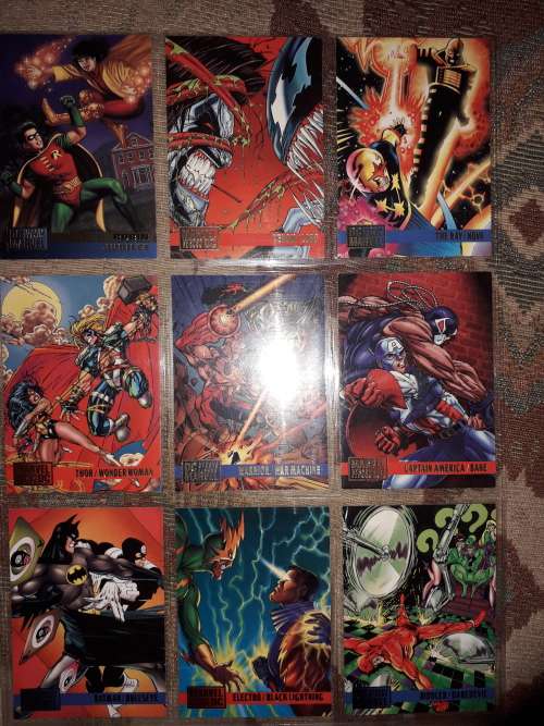Dc vs Marvel Trading cards.