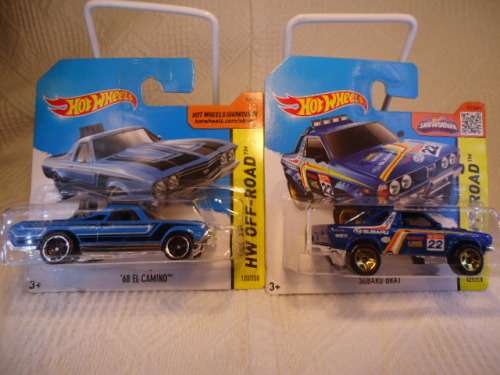 Hotwheels - # 122/250 - '68 El Camino - 2015 + # 123/250 - Subaru Brat - 2015