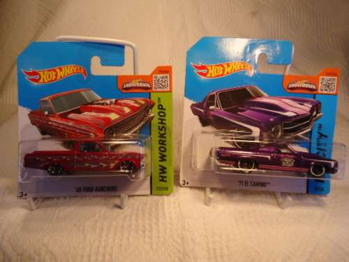 Hotwheels - # 18/250 - '71 Elcamino - 2015 + # 212/250 - '65 Ford Ranchero - 2015