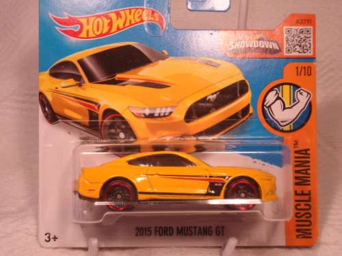 Hotwheels - # 121/250 -1/10 -2015 Ford Mustang GT - 2016 - Muscle Mania