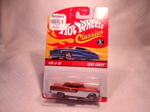 Hot Wheels - # H6965 - 55 Chevy - 30/30 - Classic Series 2 - Long Card - 2005