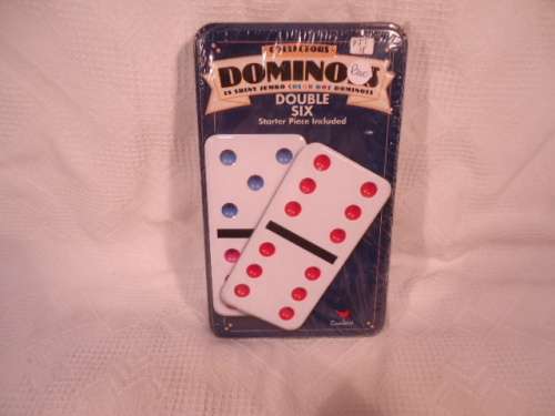 Games  Tin - Collectors Double Six - Dominoes - Starter Piece Included