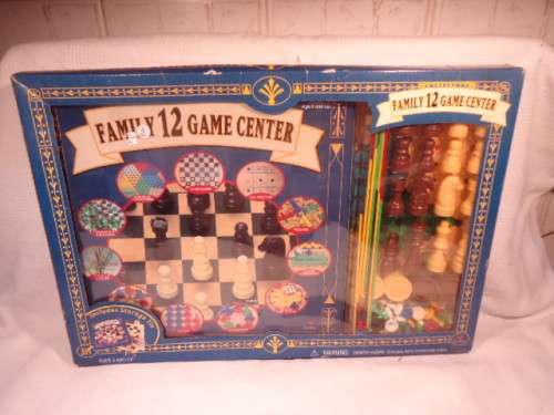 Games  Tin - Family 12 Game Centre