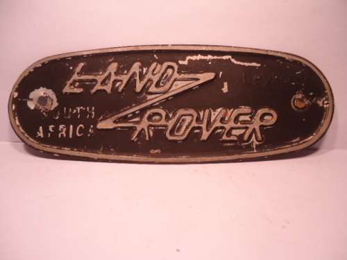 Land Rover  - South Africa - name plate