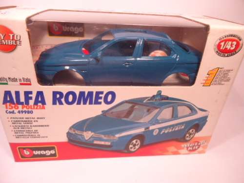 Bburago # 49980 - Alfa Romeo 156 Polizia - Unbuilt