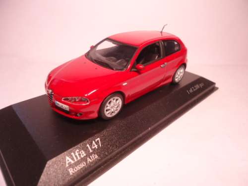 Minichamps # 400 120561 - Alfa 147 2005 -Rosso Alfa - 1 of 2,208 pcs