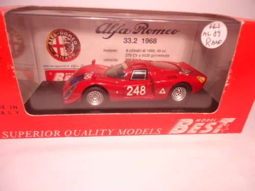 Bestoys # 9137 - Alfa Romeo 33.2 - Targa Florio 1969 - Pinto/Alberi