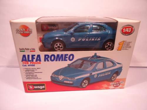Bburago -  49980 - Alfa Romeo 156 - Polizia