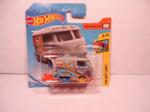 Hotwheels - # 8/10 - 2018 - HW Art Cars - Kool Combi - 353/365 - Sealed - Made in Malaysia