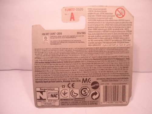 Hotwheels - # 8/10 - 2018 - HW Art Cars - Kool Combi - 353/365 - Sealed - Made in Malaysia