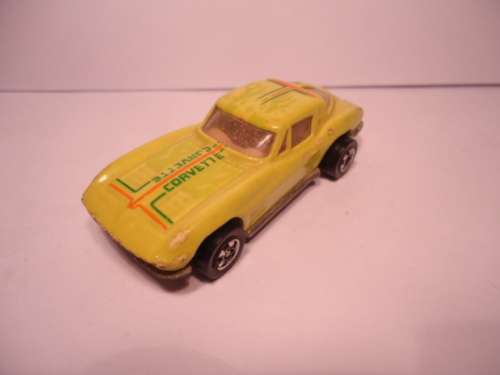 Hotwheels - # 4354 - 1980 - Corvette - Split Window `63 - Greenandorange transfer - made in Malaysia