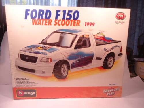 Bburago - Ford F150 Water Scooter (1999) - 1/21 - Metal - Sealed - # 7038