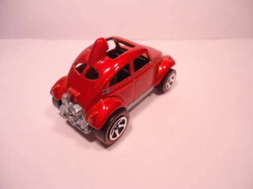 Hotwheels - # J3425 - 2007 - Baja Bug - Red  Line  - Red Card Release - Red Line - made in Malaysia