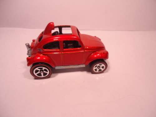 Hotwheels - # J3425 - 2007 - Baja Bug - Red  Line  - Red Card Release - Red Line - made in Malaysia