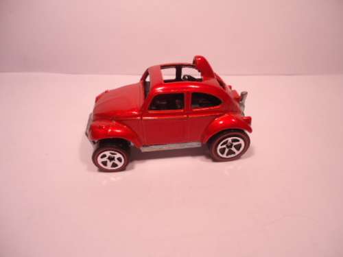 Hotwheels - # J3425 - 2007 - Baja Bug - Red  Line  - Red Card Release - Red Line - made in Malaysia