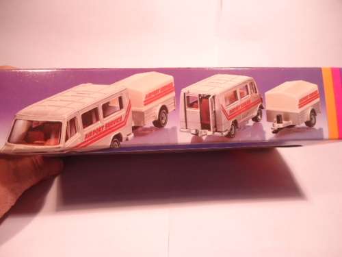 Siku - Mercedes Bus with Luggage Trailer - Box only - # 1918