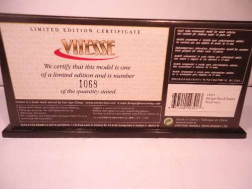 Vitesse - # 29301 - Morgan Plus 8  - 1068 of 1224