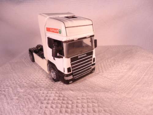 Teama - Scania 538R, Spar China Truck, R124, Mid Trailor - Trailor Plastic, Truck Die cast