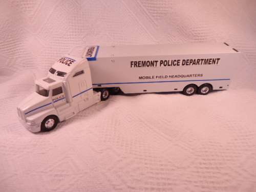 Real Toy - Semi Truck and Trailer - Fremont Police Deparetment - Code 3