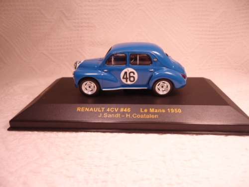 Ixo - Renault 4CV - #46 - Le Mans 1950 - J. Sandt - H. Coatalen - # LMC047