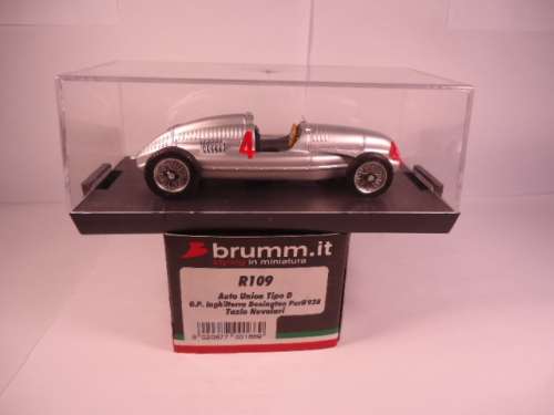 Brumm - Auto Union Tipo D - G.P. Inghilterra Donington Parli 938 - Tazio Nuvolari Nr.4 - R109