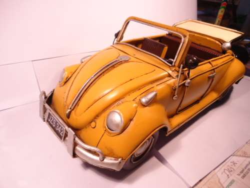 Unknown - VW Beetle Convertible. - Handmade- 33x12x12.5Cm