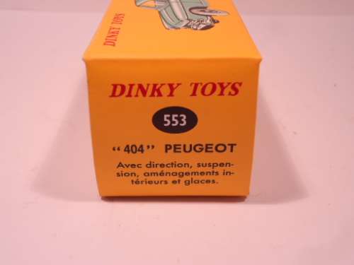 Dinky Toys - Atlas - Peugeot 404 - Empty box only -  # 553
