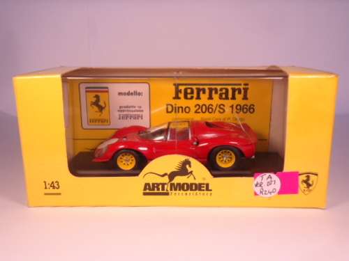 Art Model - Ferrari Dino 206/S Prova 1966 - Rosso/Red - ART029