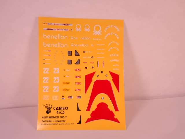 Tameo Kits - Alfa Romeo 185 T Benetton - #TMK21 - Unbuilt White Metal Kit