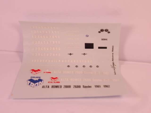 Tron Kits - Alfa Romeo 2600 Spyder, 1962 - #P137 - 80% built Resin Kit