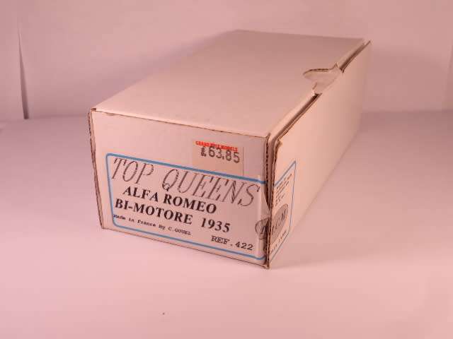 Top Queens - Alfa Romeo Bi-Motore 1935 - # 422 - Unbuilt White Metal Kit