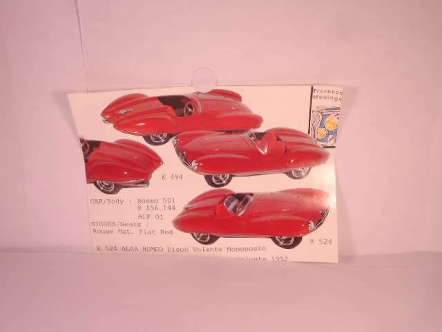 Provence Moulage - Alfa Romeo - Spider, Disco Volante 1952 - #K494 - Hand Built Resin Kit