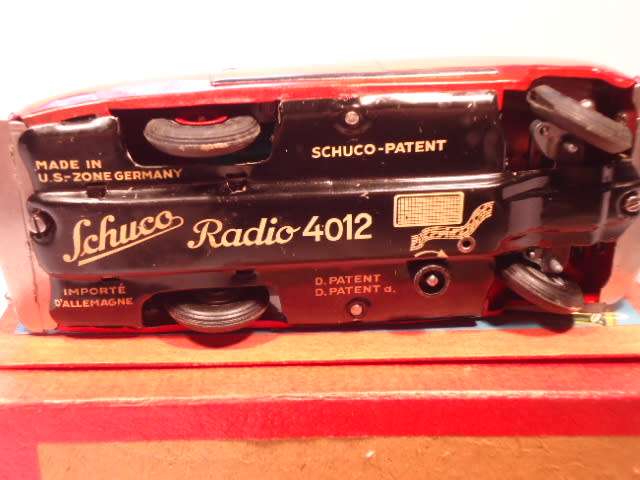 Schuco - Open Sports Radio Car  with key - operational - # 4012 - Radio not operational.