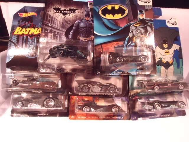 Hotwheels - Batman - 75th Anniversary - Set of 8 models - Issued 2013