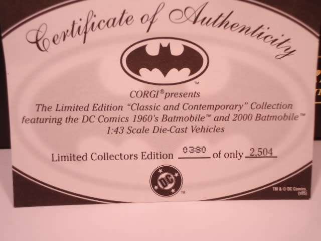 Corgi - The Classic Contemporary - Batmobile