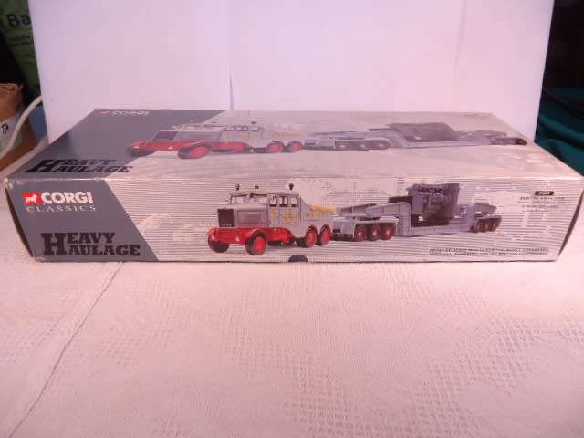 Corgi - Scammel Contractor + 24Wheel Low Loader with boiler - Sunter Bros Ltd - #17602