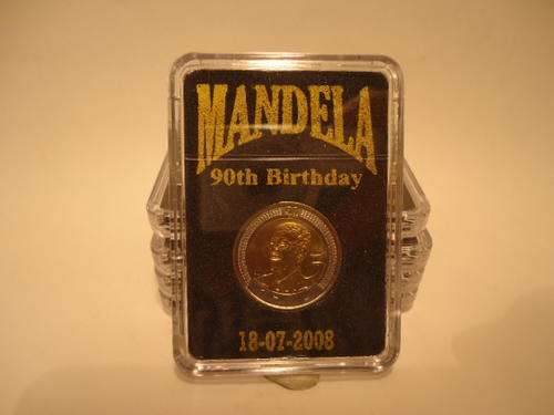 18/07/2008 Mandela 90th Birtday 5R Uncerculated Coin in special Packaging