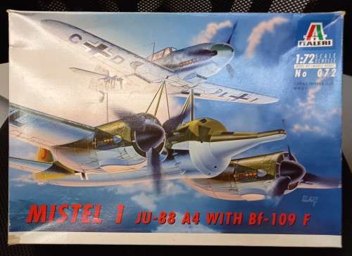 ITALERI 1:72 MISTEL 1 JU-88 A4  WITH Bf-109 F MODEL KIT