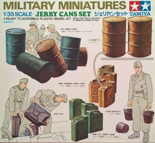TAMIYA 1/35 MILITARY MINIATURES JERRY CAN SET - MODEL KIT