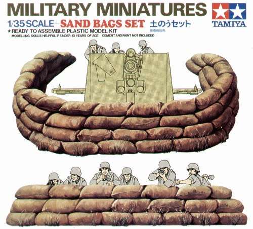 TAMIYA 1/35 MILITARY MINIATURES SAND BAGS SET - MODEL KIT