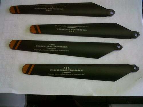 NEW MAIN BLADES - HQ 850 HELICOPTER - ORANGE
